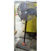 Image 1 : Tall Metal Shop Fan w/ Square Metal Base
