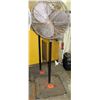 Image 1 : Tall Metal Dayton Shop Fan w/ Square Metal Base