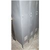 Image 2 : Metal Storage Standing Unit w/ 3 Individual Lockers