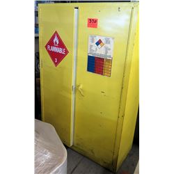 Yellow Metal Storage Cabinet for Flammable Storage