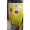 Image 2 : Yellow Metal Storage Cabinet for Flammable Storage