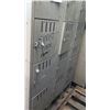 Image 5 : Qty 2 Metal Storage Standing Unit w/ Multiple Square Individual Lockers