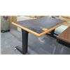 Image 2 : Work Shop Table w/ Metal Legs & Pressed Wood & Black Table Tops