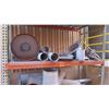 Image 3 : Metal 4 Shelf Adjustable Shelving Unit w/ Misc Sized Pipes