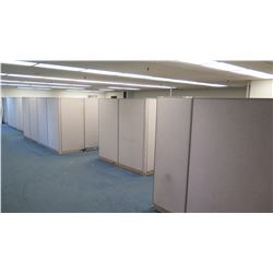 Off-White Office Cubicle System - Entire Floor