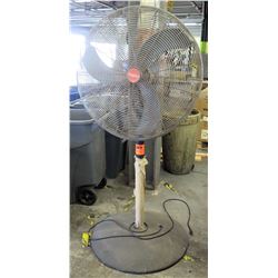 Tall Metal Dayton Electric Shop Fan w/ Round Metal Base