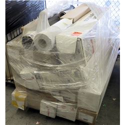 Qty 1 Pallet Misc Paper Cases & Rolls - Neenah, Mactac, Magnum Magnetics