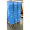 Image 2 : Qty 1 Tall Pallet of Blue Plastic Square Stackable Hagadone Bins Containers