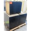 Image 1 : Qty 3 Black Press Wood Containers Cabinets Receptacles