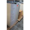 Image 2 : Qty 2 Metal 4 Drawer Standing Beige File Cabinets