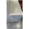 Image 3 : Qty 1 Metal 3 Drawer Lateral Legal Beige File Cabinet w/ Short White Cabinet