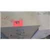 Image 2 : Qty 2 Metal 2 Drawer Standing Beige File Cabinets