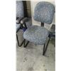 Image 2 : Qty 3 Stationary Office Chairs w/ Armrests & Floral Upholstery