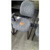 Image 3 : Qty 3 Stationary Office Chairs w/ Armrests & Floral Upholstery