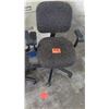 Image 2 : Qty 2 Wheeled Rolling Office Chairs w/ Armrests & Floral Upholstery