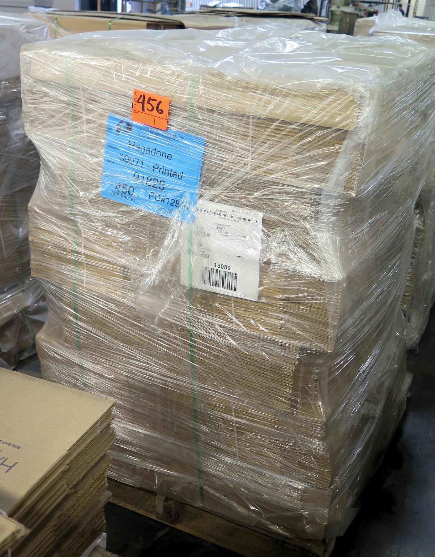 Qty 1 Pallet Pacific Rim Packaging 12537 Misc Corrugated Boxes - Oahu ...
