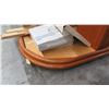 Image 2 : Oval Wooden Folding Table w/ Misc Accessories