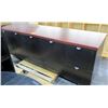 Image 1 : Metal w/ Wood Laminate 6 Compartment Recycle Cabinet System