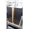Image 3 : Qty 2 Short Black Wood 3 Shelf Adjustable Book Case Shelving Unit