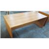 Image 3 : Wooden Rectangle Executive Desk w/ Drawer & File Cabinet
