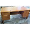 Image 1 : Wooden Rectangle Executive Desk w/ 2 Drawers & 2 File Drawers