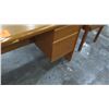 Image 2 : Wooden Rectangle Executive Desk w/ 2 Drawers & 2 File Drawers