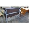 Image 2 : Rolling Metal Table w/ Laminate Top