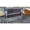 Image 2 : Rolling Metal Table w/ Laminate Top