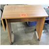 Image 1 : Wooden Student Wheeled Rolling Desk w/ Extendable Leaf