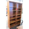 Image 1 : Two Sided Tall Book Display Case w/ 12 Adjustable Shelves