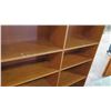 Image 3 : Two Sided Tall Book Display Case w/ 12 Adjustable Shelves