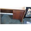 Image 2 : Wooden Rectangle Executive Desk w/ 2 Drawers & 2 File Cabinet Drawers
