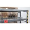 Image 5 : Metal 4 Tier Shop Work Shelf w/ Yellow Safety Tape