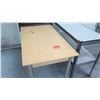 Image 2 : Qty 3 Misc Furniture - Tall Book Case, Short 2 Tier Shelf & Table