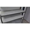 Image 3 : Metal 5 Tier Shop Work Shelf w/ White Shelves