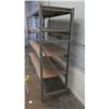 Image 2 : Metal 4 Tier Shop Work Shelf w/ Wood Shelves