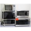 Image 1 : Qty 5 Microwave Ovens - Panasonic, Sunbeam, Sharp, etc