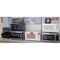 Qty 8 Microwave Ovens - GE, Cuisinart, Sharp, etc & Toaster