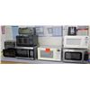 Image 1 : Qty 8 Microwave Ovens - GE, Cuisinart, Sharp, etc & Toaster