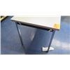 Image 2 : Long Metal & Wood Shop Work Table