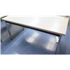 Image 3 : Long Metal & Wood Shop Work Table
