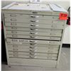 Image 1 : Foster 12 Drawer Blueprint Document File Cabinet
