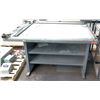 Image 1 : Metal Drafting Table w/ Shelves