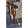 Image 2 : Qty 4 Wood w/ Beige Seat Back Upholstery Arm Chairs