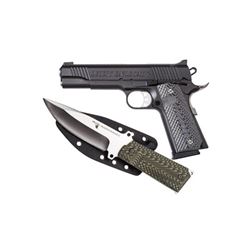 DE 1911 45ACP 5" BLK FS W/KNIFE