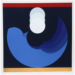 Thomas W. Benton, Evolution Series - Blue, Silkscreen