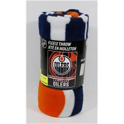 EDMONTON OILERS FLEECE THROW
