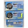 Image 1 : LOT OF THREE 4" RECESSED LIGHTING COMBOS.