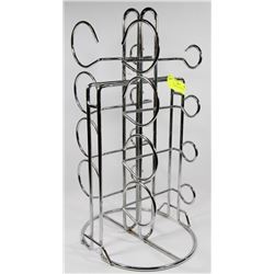 CHROME 8 BOTTLE WINE STAND