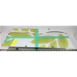 GREEN & WHITE GLASS LIGHT